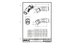 Earl's Performance Plumbing AT803106ERL -6 30 DEG. TUBE BLACK SWIVEL-SEAL