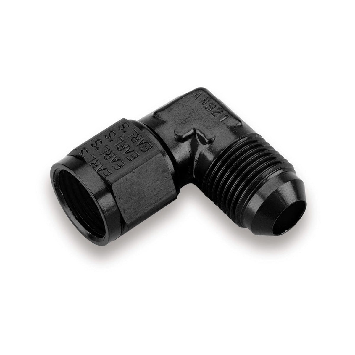 Earl's Performance Plumbing AT921108ERL BLACK -8 90 DEG MALE TO FEMALE SWIVEL