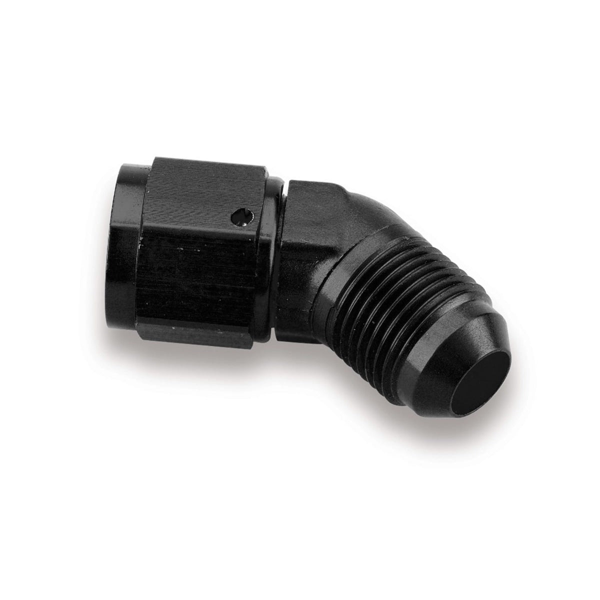 Earl's Performance Plumbing AT924104ERL BLACK -4 45 DEG MALE TO FEMALE SWIVEL
