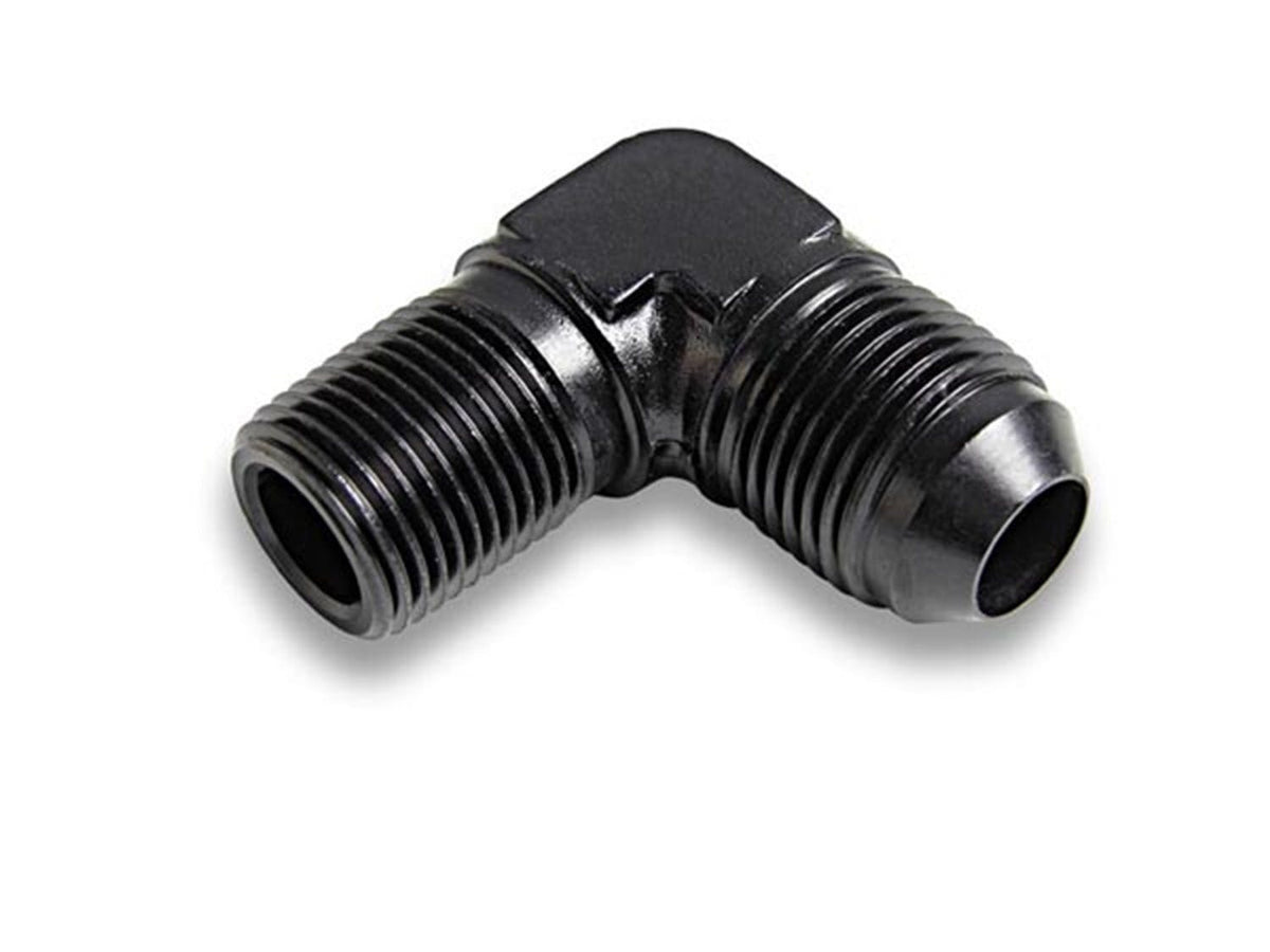 Earl's Performance Plumbing AT982206ERLP BLACK 90 DG-6 TO1/4 NPT ADPT
