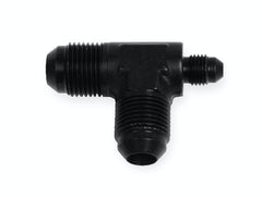 Earl's Performance Plumbing AT982484ERL BLACK -8 MALE TEE W/-4 ON RUN
