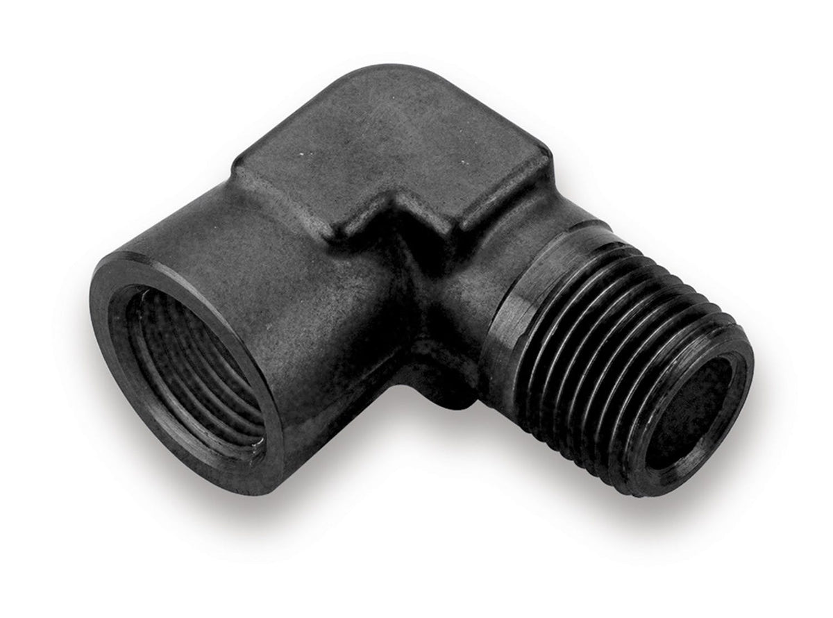 Earl's Performance Plumbing AT991402ERL BLACK 1/4 NPT 90 DEG ST. ELBOW