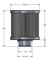 Earl's Performance Plumbing CT103ERL FILTER, S.S. MESH, 12AN FEMALE PORT, CLR
