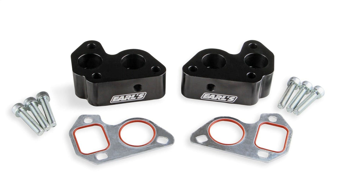Earl's Performance Plumbing LS0022ERL GM LS WATER PUMP PLATES W/ -12 ORB PORTS