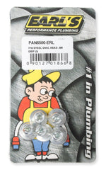 Earl's Performance Plumbing PAN6400-ERL 7/16 STEEL OVAL HEAD .400 GRIP (5)