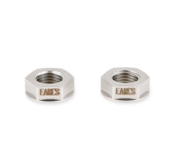 Earl's Performance Plumbing SS592503ERL 3AN FLANGED BULKHEAD NUT, S.S., 2 PK