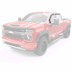 DISCONTINUED - EGR in-channel window visors front & rear set matte blackCrew Cab 20-22 Chevrolet Silverado & GMC Sierra 2500HD & 3500HD