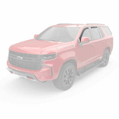 DISCONTINUED - EGR In-channel window visors front & rear set matte black 21-22 Chevrolet Tahoe