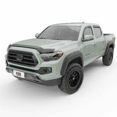 DISCONTINUED - EGR in-channel window visors front & rear set matte black Crew Cab 16-22 Toyota Tacoma