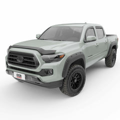 EGR in-channel window visors front & rear set matte black Crew Cab 16-22 Toyota Tacoma
