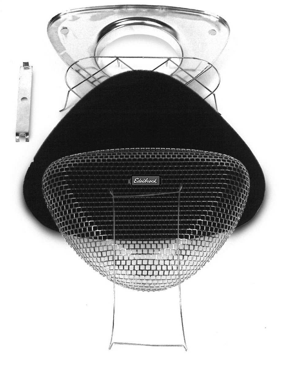 Edelbrock 1002 Pro-Flo 1000 Series Chrome Air Cleaner with Foam Element with 5-1/8 Air Horn