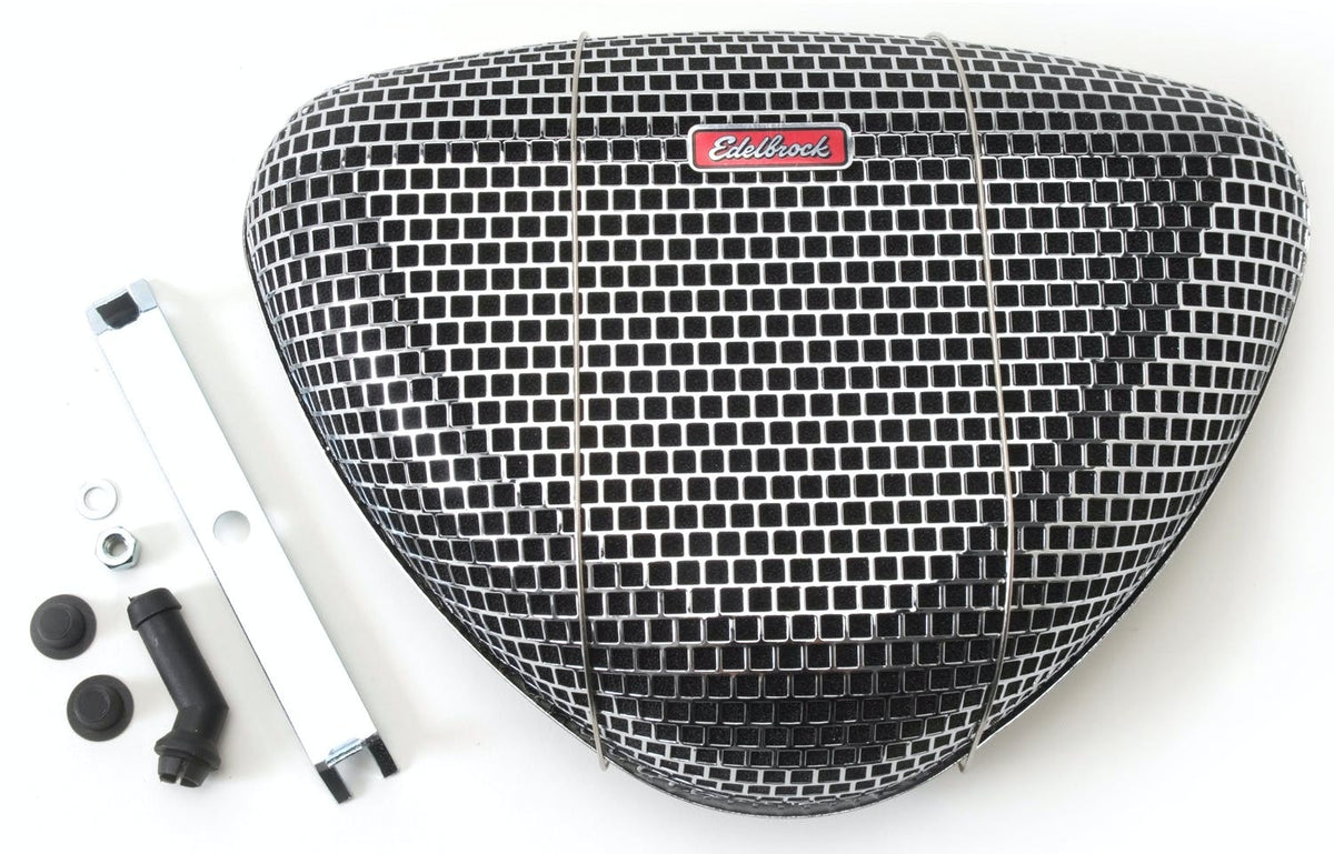Edelbrock 1002 Pro-Flo 1000 Series Chrome Air Cleaner with Foam Element with 5-1/8 Air Horn