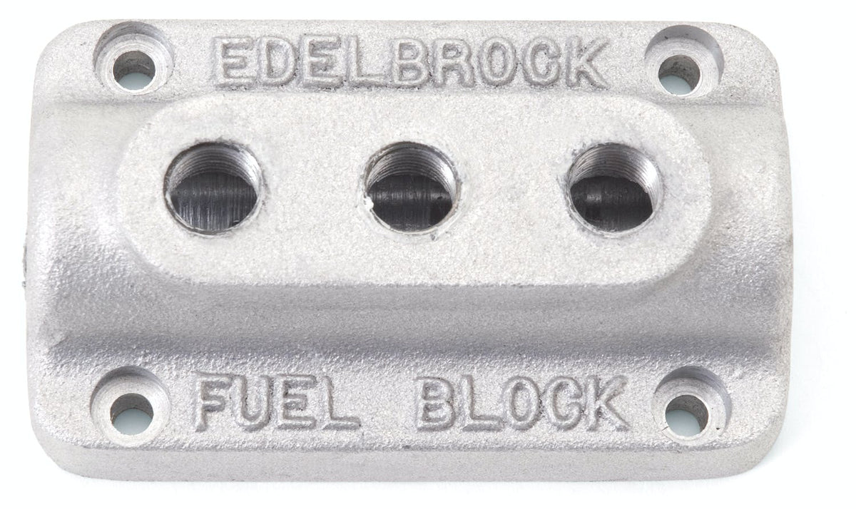 Edelbrock 1285 FUEL BLOCK TRIPLE AS CAST