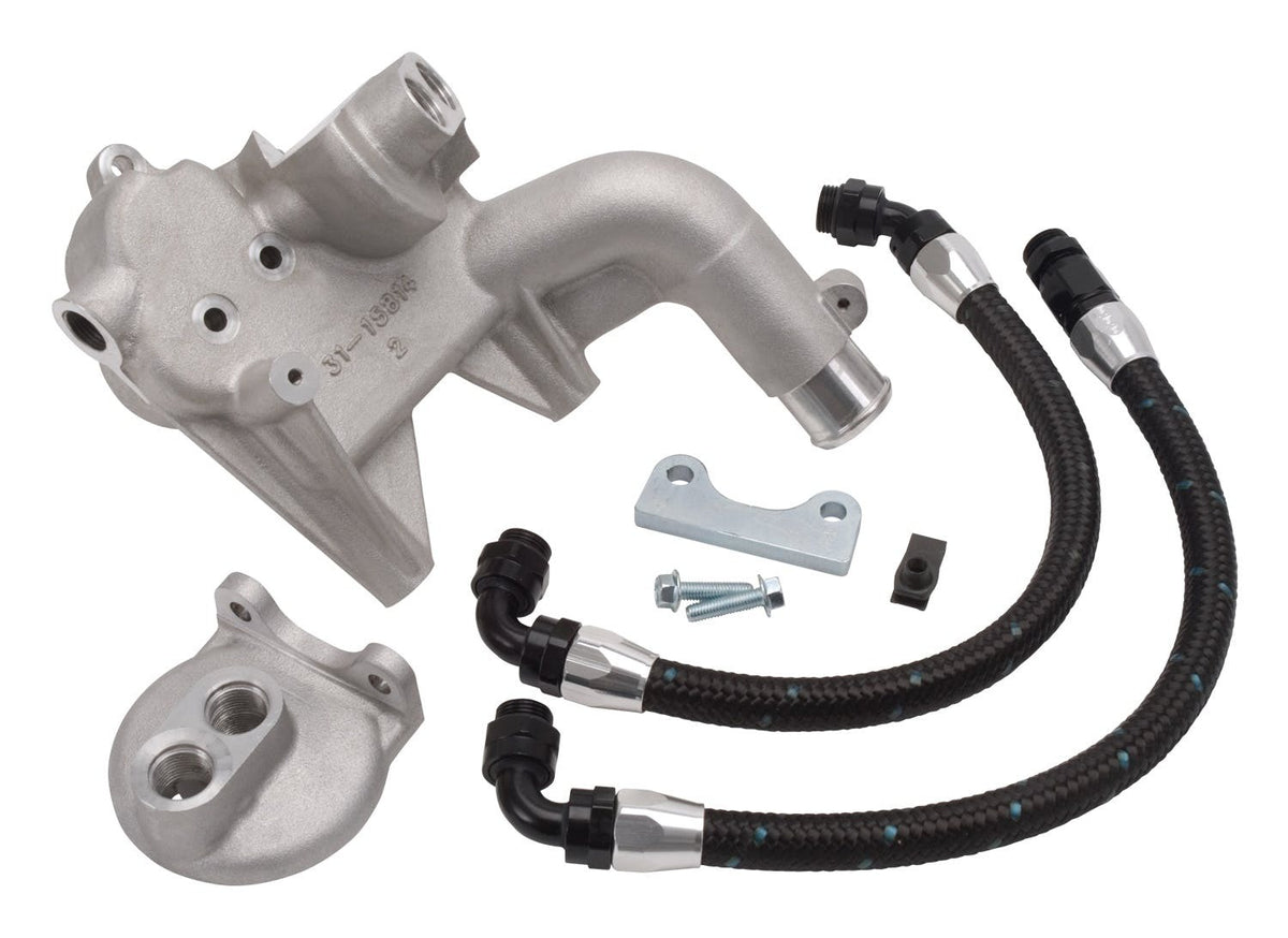 Edelbrock 15834 SC ACCESSORY REMOTE OIL FILTER MOUNTING KIT FOR 4WD 2004 and LATER FORD F-150