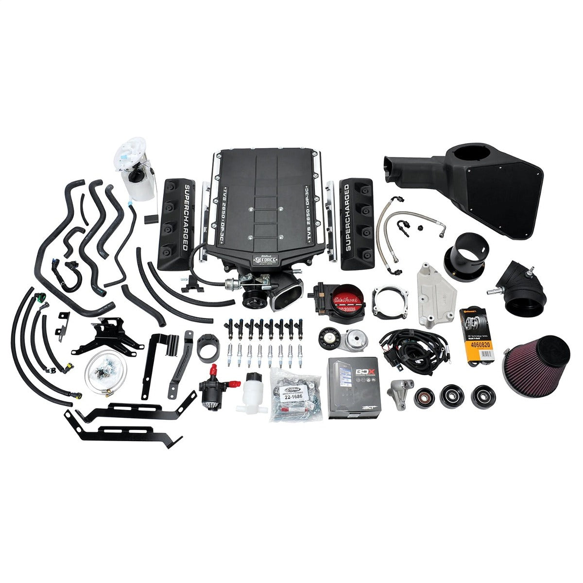 Edelbrock 15839 SC 2015-17 FORD MUSTANG MODULAR NOSE 5.0L V8 STAGE 2