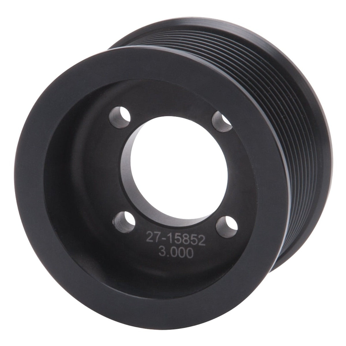 Edelbrock 15852 PULLEY SC E-FORCE TVS2300 10 RIB 3 BLACK