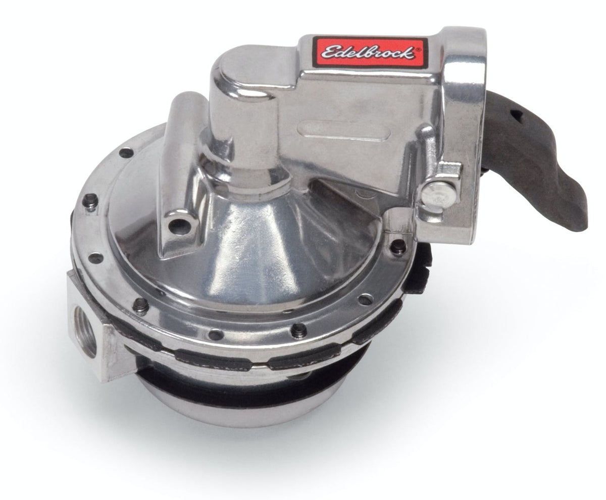 Edelbrock 1711 FUEL PUMP MECHANICAL VICTOR SERIES RACING 130 GPH GAS ONLY SBC V8