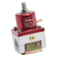 Edelbrock 174021 REGULATOR EFI FUEL PRESSURE -10AN INLET/OUTLET RED/CLEAR BODY ANODIZED FINISH