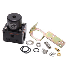 Edelbrock 174023 REGULATOR EFI FUEL PRESSURE -10 AN INLET/OUTLET BLACK/BLACK ANODIZED FINISH