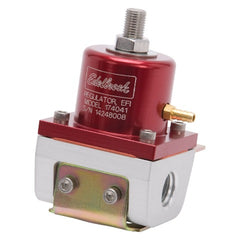 Edelbrock 174041 REGULATOR EFI FUEL PRESSURE -6 AN INLET/OUTLET RED/CLEAR ANODIZED FINISH