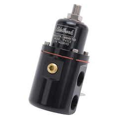 Edelbrock 174123 REGULATOR CARB FUEL PRESSURE 3/8 Npt INLET/OUTLET BLACK/BLACK ANODIZED FINISH