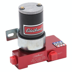 Edelbrock 182061 ELECTRIC FUEL PUMP CARBURATED APP 160 GPH EDELBROCK ENGRAVED RED ANODIZED FINISH