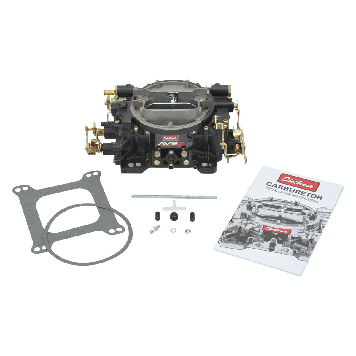 Edelbrock 19053 CARB, AVS2 ANNULAR BOOSTERS 650 CFM BLACK MANUAL CHOKE