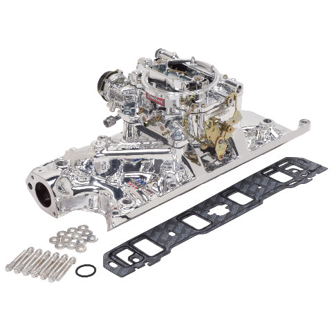 Edelbrock Single-Quad Manifold and carb Kit for Small-Block Ford 289-302 PN. 20314