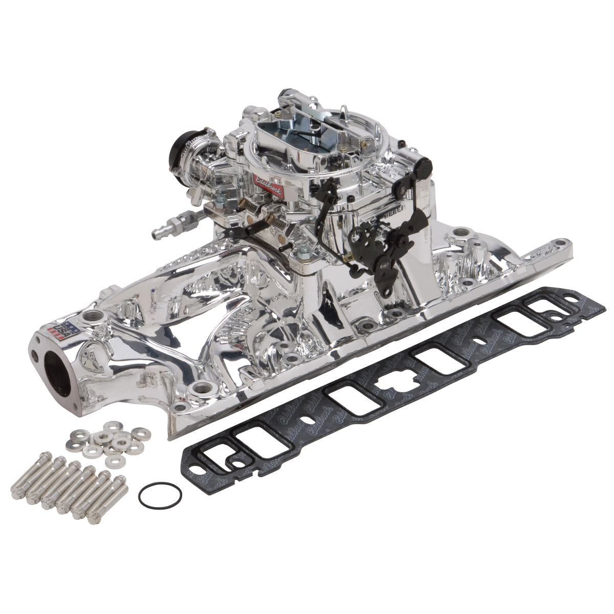 Edelbrock Single-Quad Manifold and carb Kit for Small-Block Ford 289-302 PN. 20324
