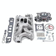 Edelbrock 2034 MANIFOLD and CARB KIT PERF RPM AIR GAP SBF 351W NATURAL FINISH