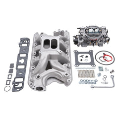 Edelbrock 2034 MANIFOLD and CARB KIT PERF RPM AIR GAP SBF 351W NATURAL FINISH