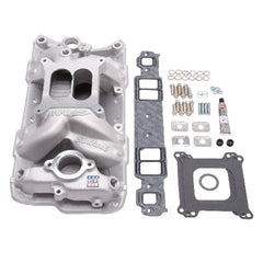 Edelbrock 2042 Chevrolet SB RPM Air Gap Manifold w/ Gaskets, Bolts, Studs, RTV