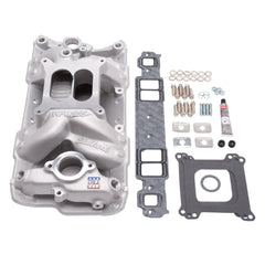 Edelbrock 2042 Chevrolet SB RPM Air Gap Manifold w/ Gaskets, Bolts, Studs, RTV