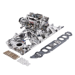 Edelbrock Single-Quad Manifold and carb Kit for Big-Block Chevy Oval Port PN. 20624