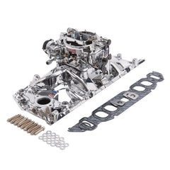 Edelbrock Single-Quad Manifold and carb Kit for Big-Block Chevy Oval Port PN. 20624