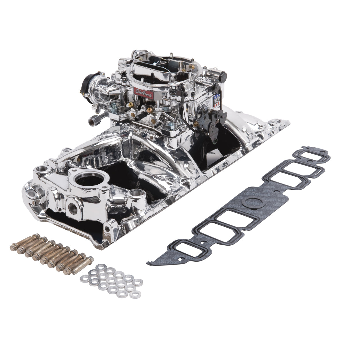 Edelbrock Single-Quad Manifold and carb Kit for Big-Block Chevy Rectangular Port PN. 20644