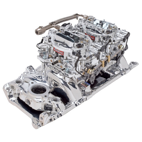 Edelbrock RPM Dual-Quad manifold and carb Kit for Big-Block Chevy Oval-Port PN. 20654