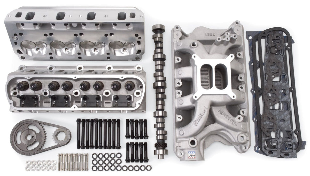 Edelbrock 2090 PWR PKG TOP END KIT 351W SBF HYD ROLLER CAMSHAFT 450+ HP W/RPM XT CYL HEADS