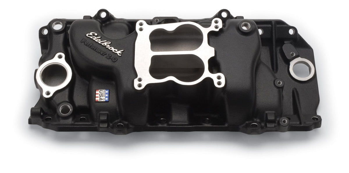 Edelbrock 21613 MANIFOLD, PERFORMER BBC 2-0 BLACK