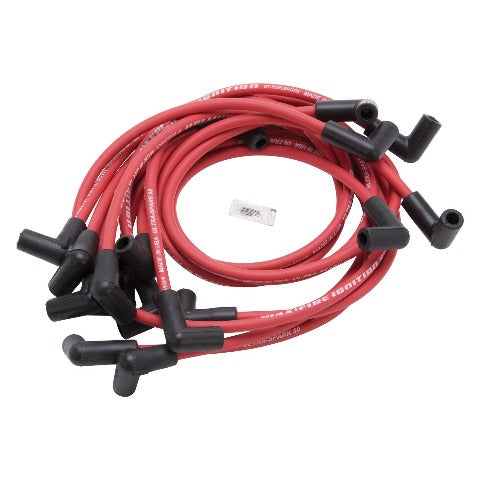 Edelbrock 22712 SPARK PLUG WIRE SET SBC 74-88 V8 50 ohm RESISTANCE RED WIRE (SET OF 9)