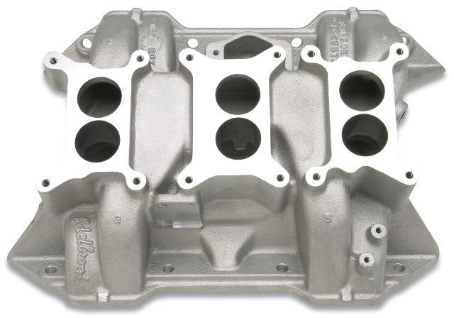 Edelbrock 2475 MANIFOLD, CH-6B CHRYSLER SIX-PACK 361-440 C.I.D. RB ENGINES