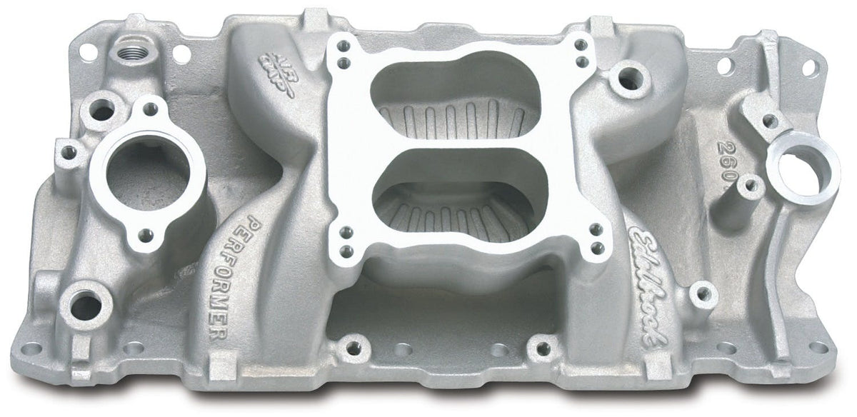 Edelbrock 2601 MANIFOLD, SBC PERFORMER AIR GAP