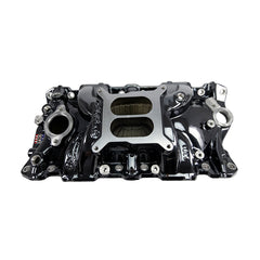 Edelbrock Performer EPS Intake Manifold for 55-86 Small-Block Chevy w/ Black plasma Finish PN. 2701-BP