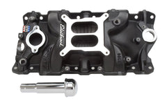 Edelbrock 27033 MANIFOLD, PERFORMER EPS SBC WITH OIL TUBE and BREATHER BLACK
