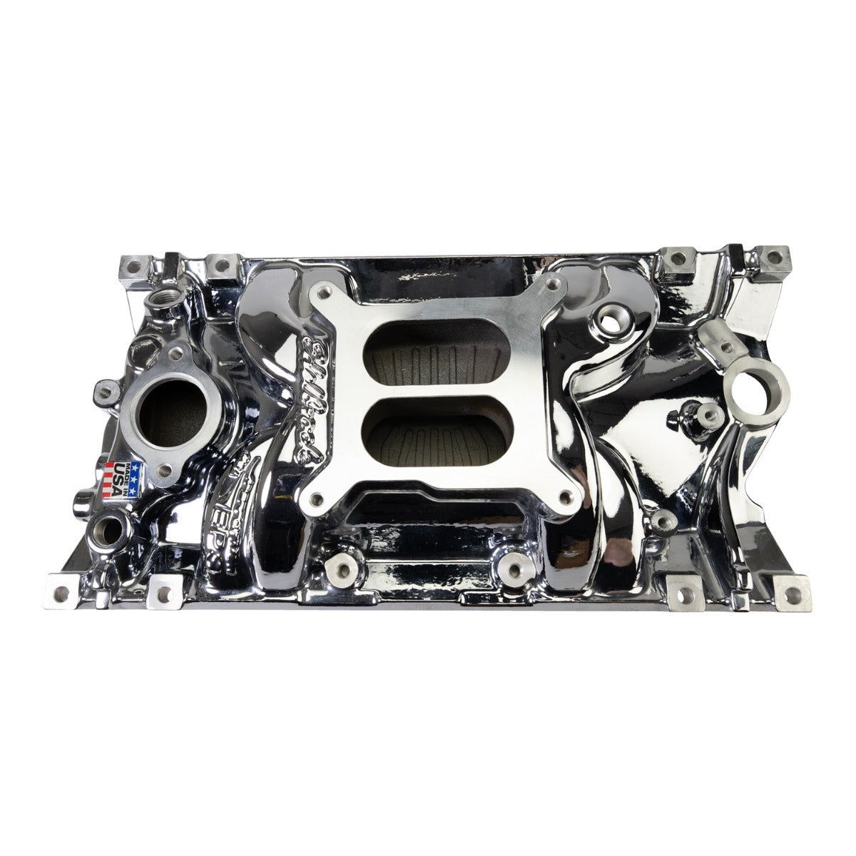 Edelbrock Perf EPS Manifold for Small-Block Chevy Vortec, Chrome Plasma Finish PN. 2716-CP