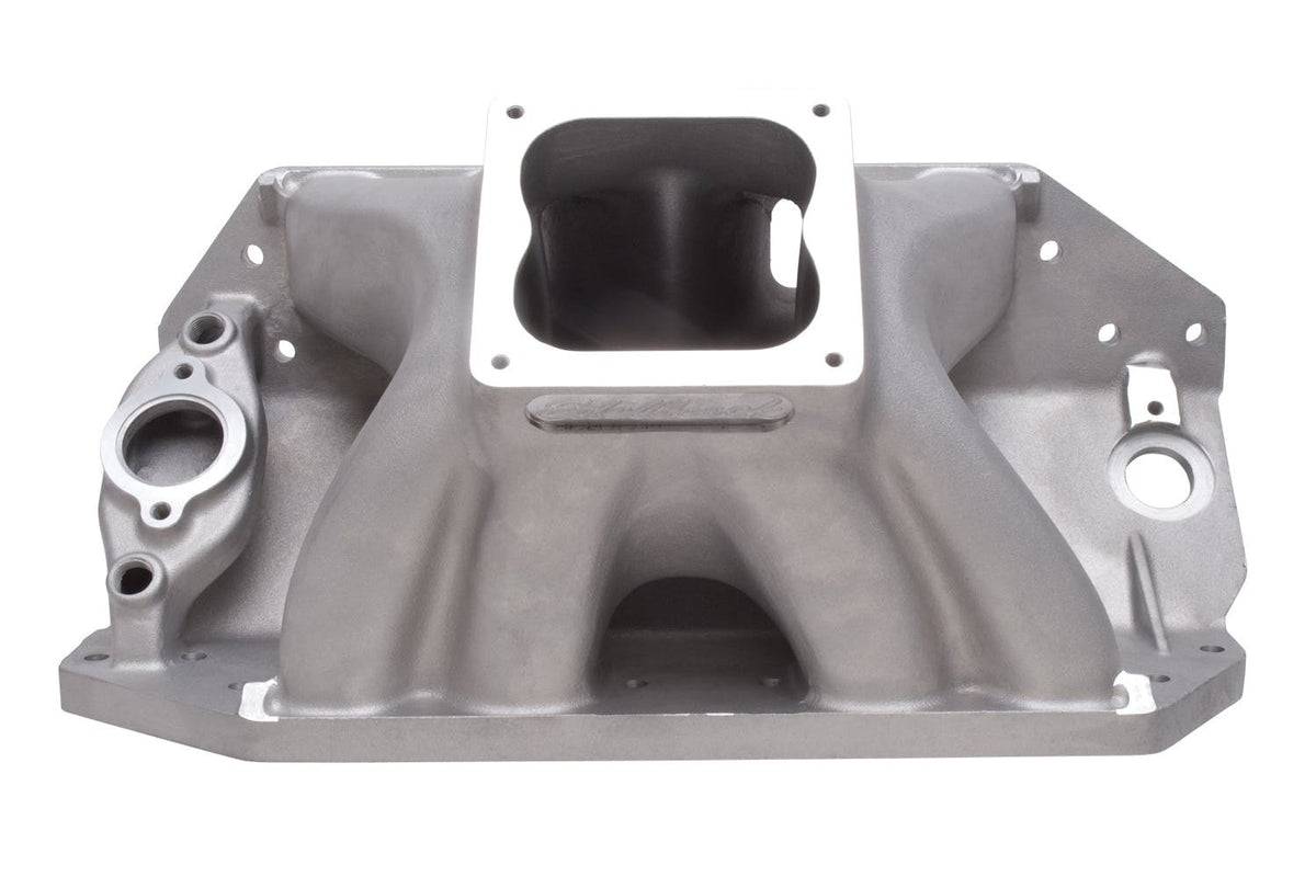 Edelbrock 28002 MANIFOLD BIG VICTOR II BBC W/EDEL PROFILER OR BIG CHIEF HDS DOMINATOR TALL DECK