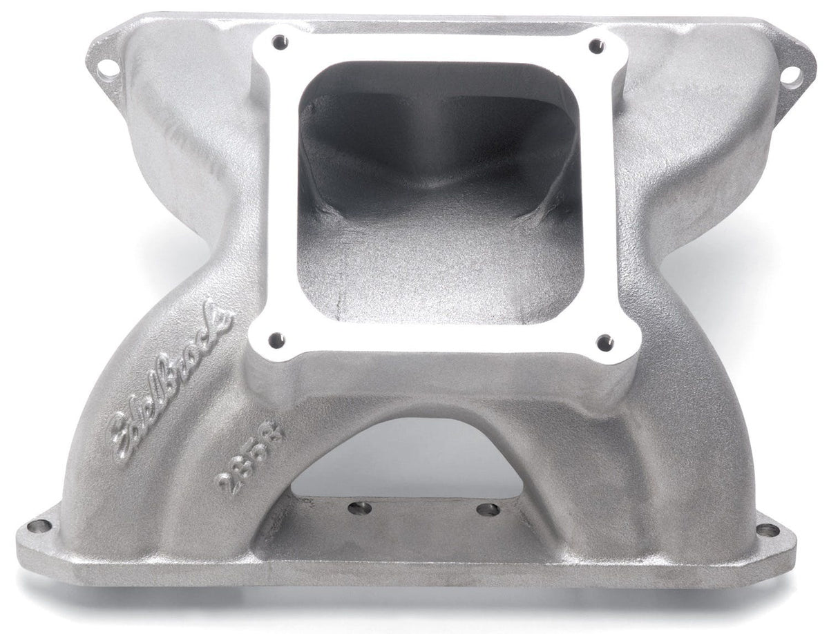 Edelbrock 2858 MANIFOLD, SBC VICTOR SPIDER DOMINATOR FLANGE GLIDDEN FOR 18 DEG HEADS
