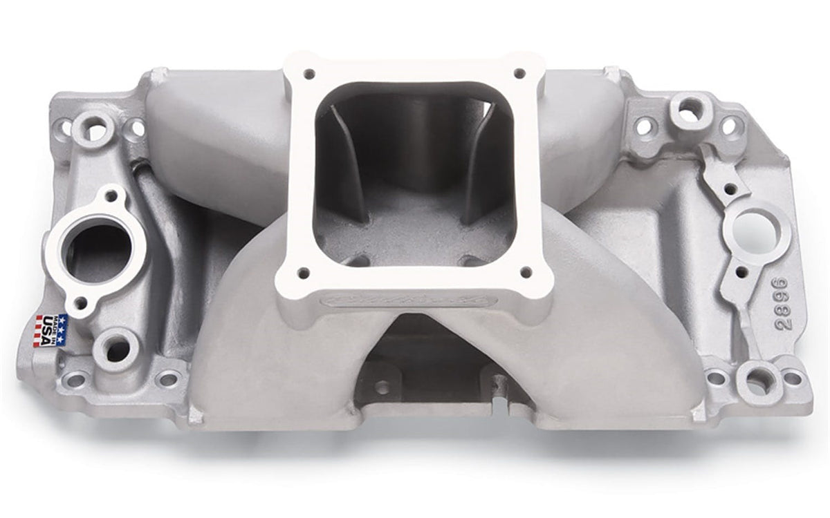 Edelbrock 28962 MANIFOLD BBC SHORT DECK SUPER VICTOR II (565) CNC PORT MATCHED FOR 60409 HEADS
