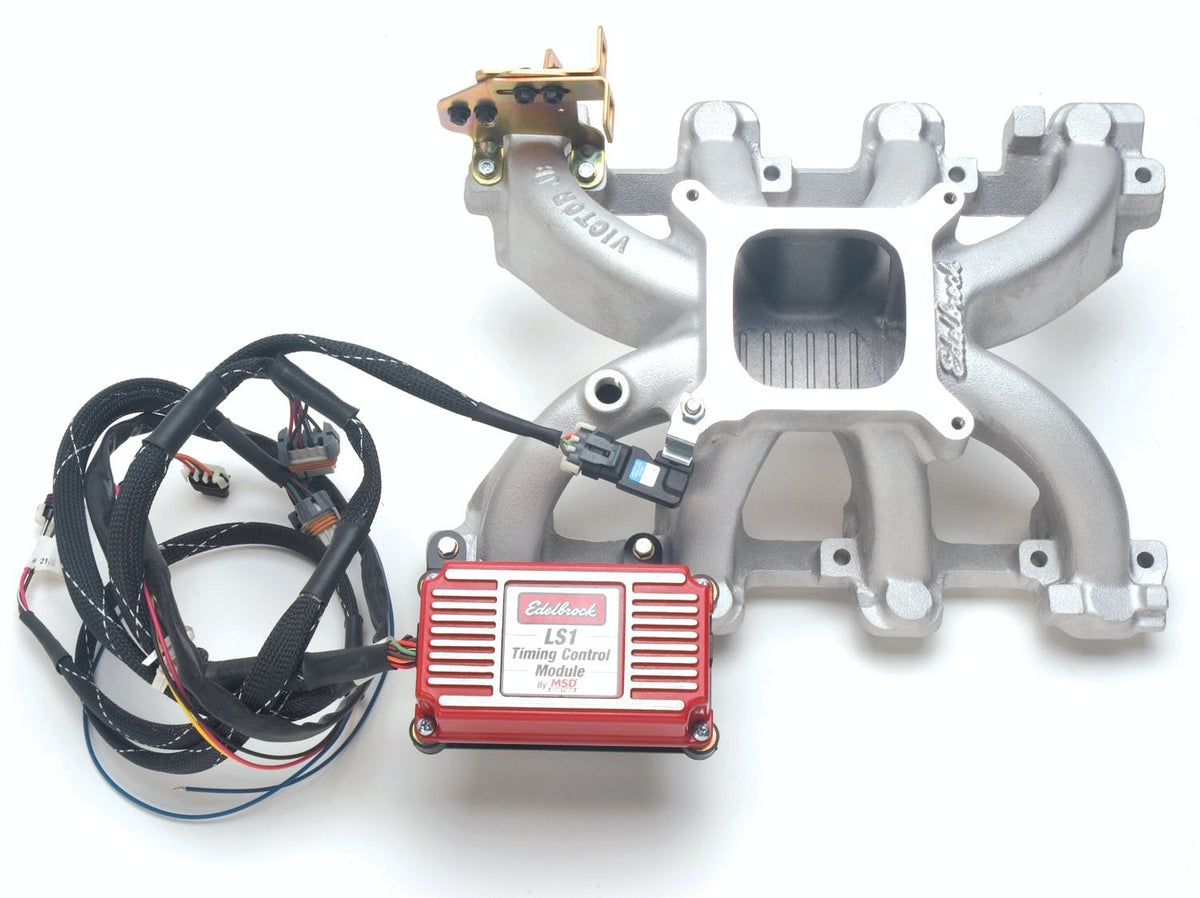 Edelbrock 2908 MANIFOLD and ELECTRONICS, VICTOR JR, GM LS1 W/CARBURETOR