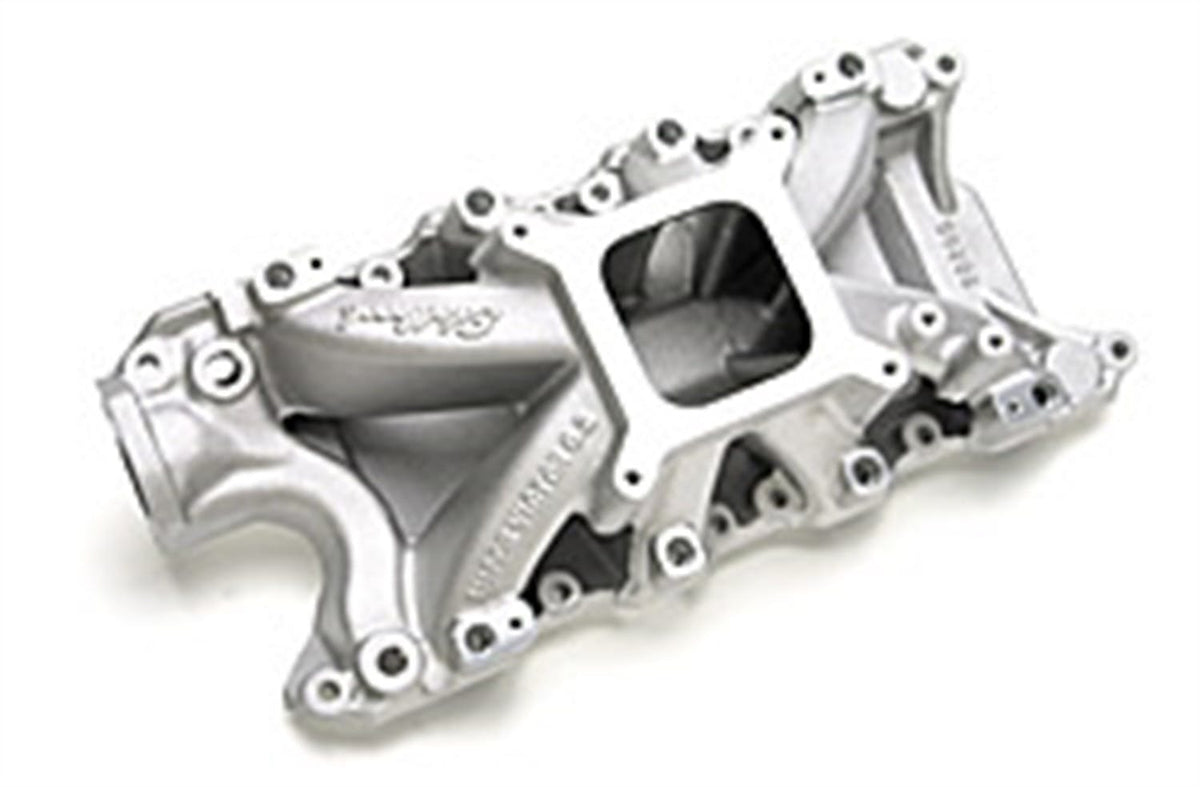 Edelbrock 292851 POLISHED (NR) INTAKE MANIFOLD SUPER VICTOR EFI FORD WINDSOR 8.2 DECK BLOCK